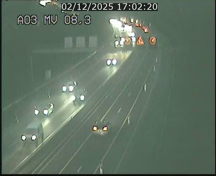 Webcam Autoroute après la Croix de Bettembourg en direction de Luxembourg sur l'A3