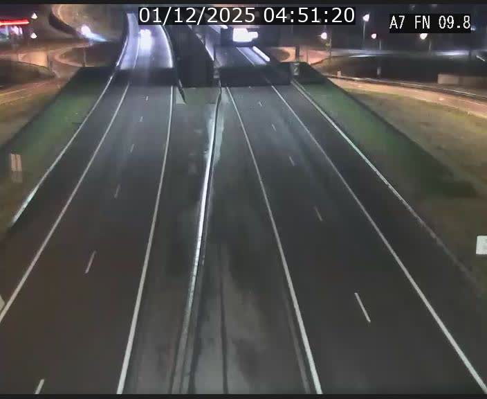 Caméra trafic Luxembourg - A7, Tunnel Gousselerbierg, sortie sud, direction rond-point Lorentzweiler (BK 9.9)