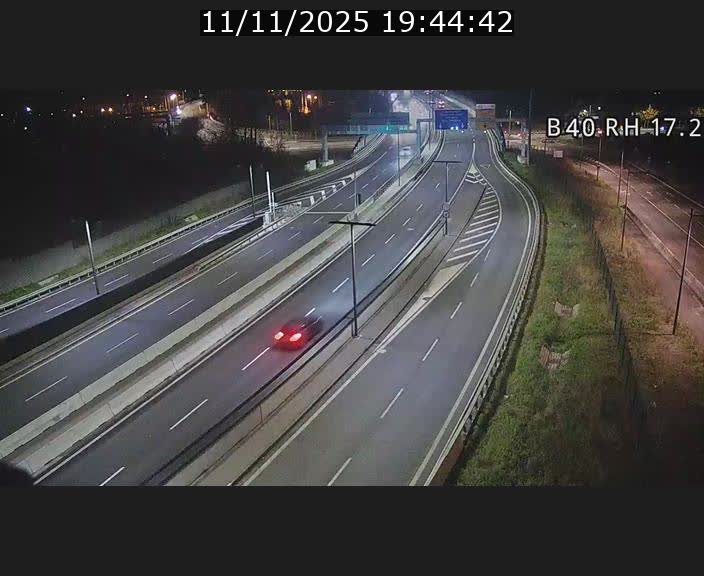 Webcam sur le contournement d'Esch Belval à hauteur de la sortie Université de Luxembourg. Vue orientée vers Luxembourg