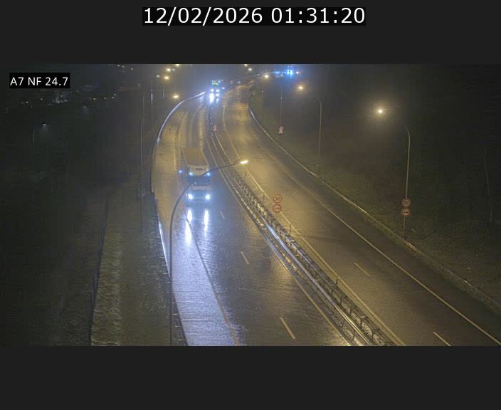 Caméra trafic Luxembourg - A7, Schieren direction Mersch