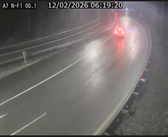 Webcam autoroute Luxembourg A7 située dans la sortie 1 Waldhof, vers la N11, avant le Tunnel Stafelter