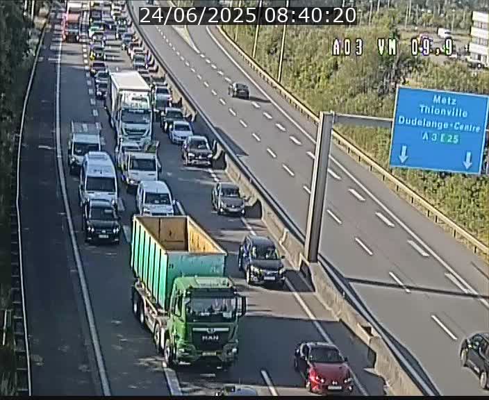 Webcam Autoroute à la Croix de Bettembourg - A3 - BK 9.9 - direction France