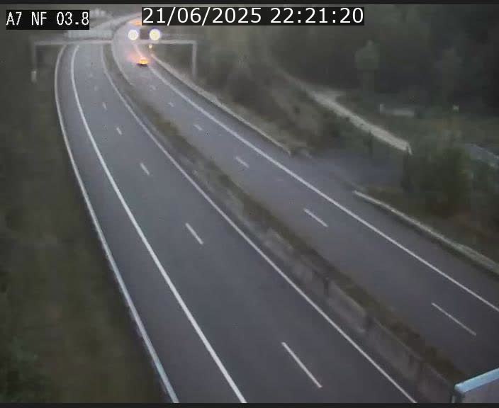 Webcam autoroute A7 au Luxembourg à la sortie du Tunnel Stafelter vers le Nord