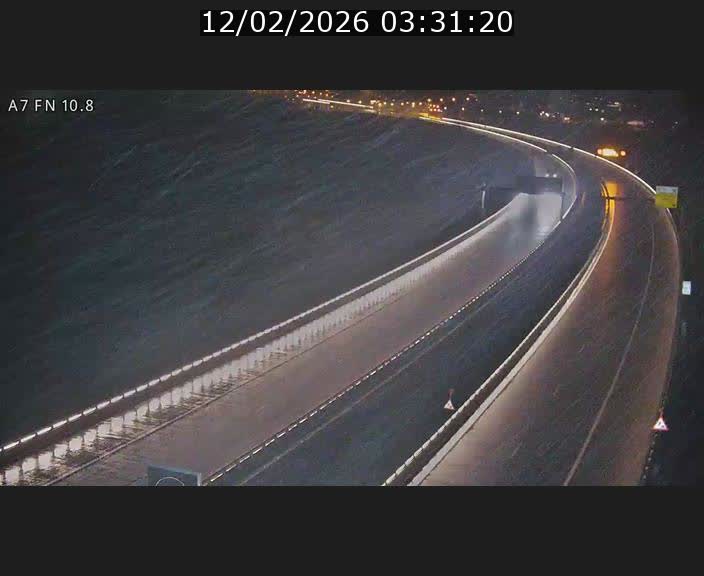 Caméra trafic Luxembourg - A7, Tunnel Gousselerbierg, sortie sud, direction rond-point Lorentzweiler (BK 10.8)