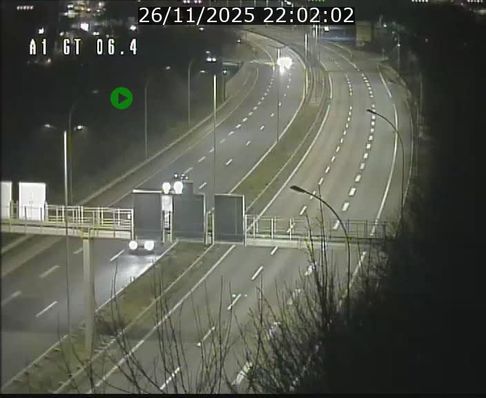 Traffic live webcam Luxembourg Hamm - A1 direction Sandweiler - BK 6.4