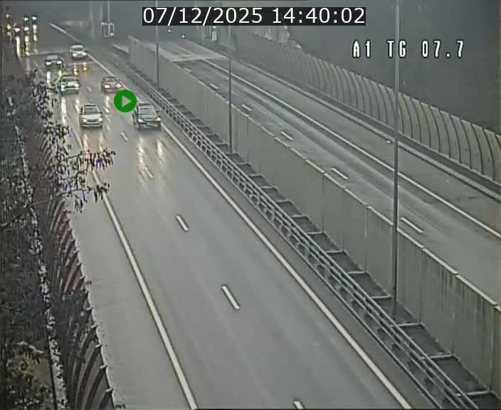 Traffic live webcam Luxembourg Kirchberg - A1 direction Luxembourg-ville - BK 7.7