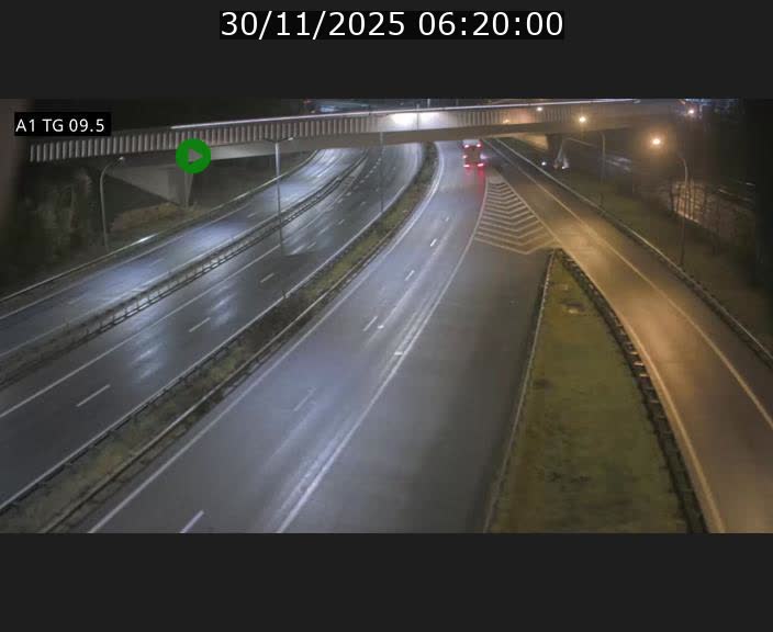 Traffic live webcam Luxembourg Jonction Grünewald - A1 direction Luxembourg-ville - BK 9.5
