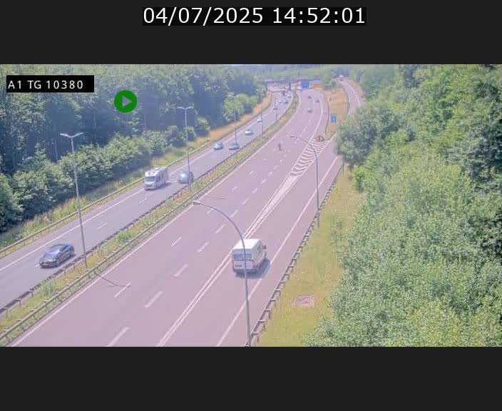 Traffic live webcam Luxembourg Senningerberg - A1 direction Luxembourg Kirchberg - BK 10.3
