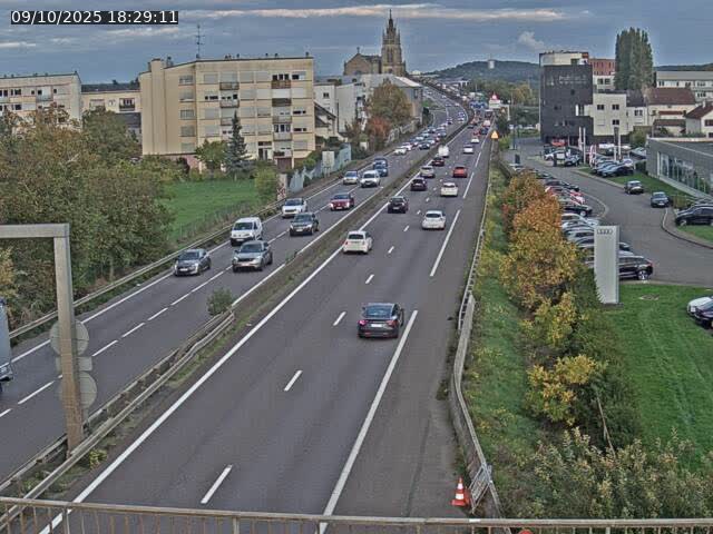Caméra autoroute France - A31, Thionville direction Metz