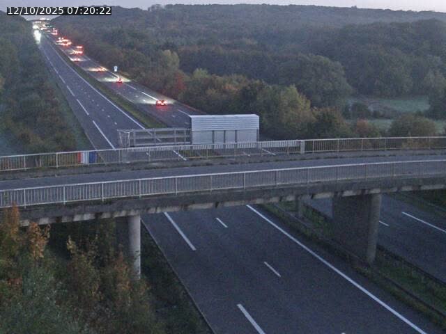 Caméra autoroute France - A31, Zoufftgen direction Luxembourg-ville, à la frontière entre la France et le Luxembourg