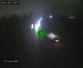 Webcam routière à la fin de la N10, en périphérique ouest d'Angouleme, proche de la jonction avec l'A10
