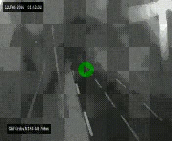 Webcam dans les Pyrénées Atlantique au niveau du col d'Urdos et du fort du Pourtalet sur la N134, en direction du Col et du tunnel du Somport, à 765 mètres d'altitude