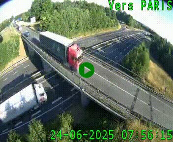 Clone of Caméra routière sur l'autoroute A20 au nord de Limoges, à la jonction avec la N520. Vue orientée vers Paris