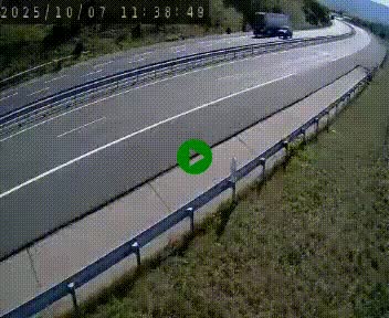 Caméra autoroutière France - A75, Engayresque, entre Millau et Séverac-le-Chateau, en direction de Montpellier