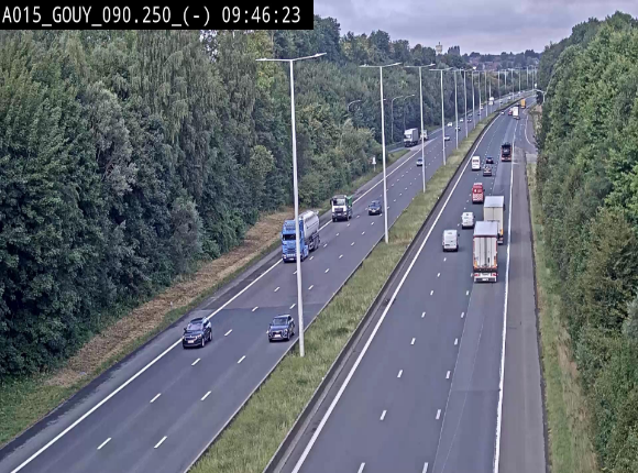 Webcam autoroute Belgique - Gouy-lez-piéton - E42 - BK 90.3