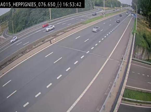 Webcam autoroute Belgique - Heppignies - E42 direction Namur - BK 76.4