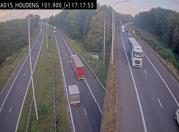 Webcam autoroute Belgique - Houdeng-Goegnies - Jonction E19/E42 direction Tournai/Mons - BK 101.85