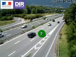 Webcam sur la Nationale 201 à hauteur de la sortie Chambéry-Nord, avant à la jonction entre l'A41 et l'A43, en direction de Lyon
