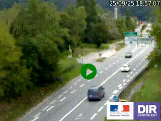 Webcam info trafic à proximité de Vizille sur la N85, au niveau du point de vue du Saut du Moine à Champagnier