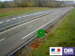 Webcam autoroute sur l'A77 à hauteur de Pouilly-sur-Loire en direction de Nevers