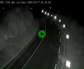 Webcam en haut de la Côte des Carreaux sur la N31 à Avesnes-en-Bray. Vue orientée vers Rouen
