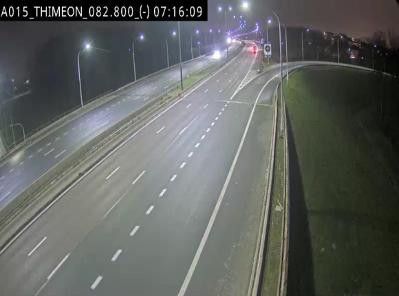 Caméra trafic Belgique - Thiméon - E42, jonction avec A54 (E420) direction La Louvière/Charleroi - BK 82.82