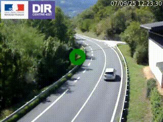 Caméra trafic sur la N90 à Bourg-Saint-Maurice, en provenance d'Aoste et en direction d'Albertville