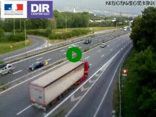 Caméra routière à hauteur de la sortie 15 Chambéry-centre au PK 4,103 en direction d'Albertville