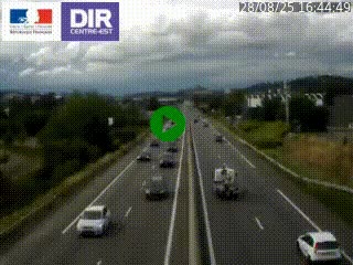 Caméra autoroute à Saint-Etienne (Les Littes) à hauteur du Ikea Saint-Etienne sur l'A72 en direction de Roanne