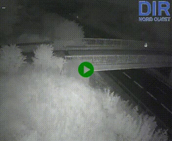 Webcam sur A84 à hauteur de Pont-Farcy, au niveau du pont autoroutier sur la Vire, au sud de Saint-Lô