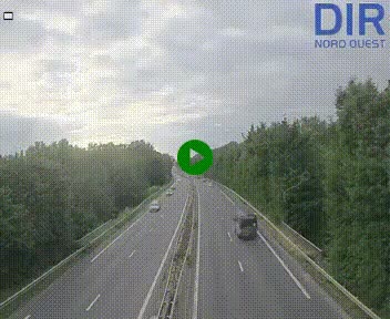 Webcam sur le périphérique de Caen (N814) à l'est de la ville, à Mondeville hauteur de la sortie 2, Presqu'île-Rives de l'Orne, au bout de l'autoroute A13