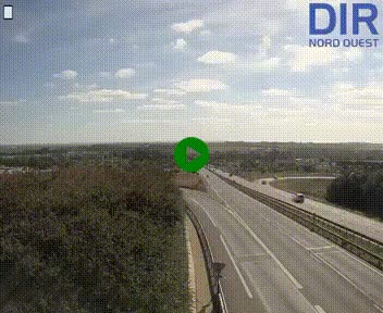 Webcam au début de l'A84 sur le périphérique Ouest de Caen (N814) à hauteur de la sortie 9, Porte de Bretagne