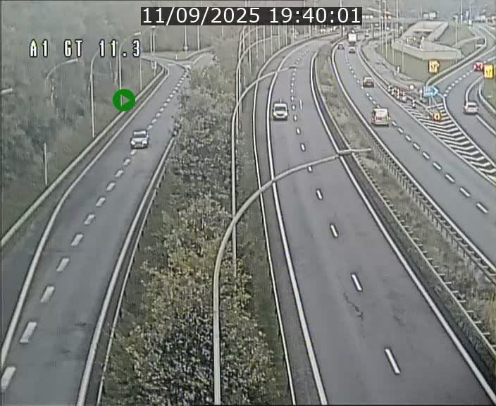 Traffic live webcam Luxembourg Senningerberg - A1 direction Allemagne - BK 11.3