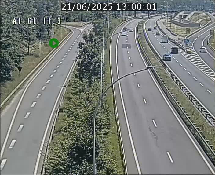Traffic live webcam Luxembourg Senningerberg - A1 direction Allemagne - BK 11.3