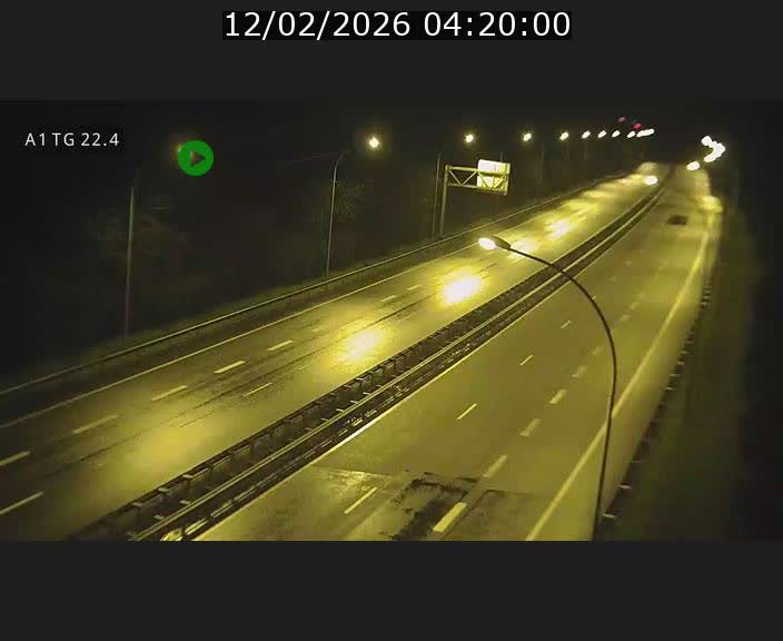 Traffic live webcam Luxembourg Flaxweiler - A1 direction Luxembourg - BK 22.4