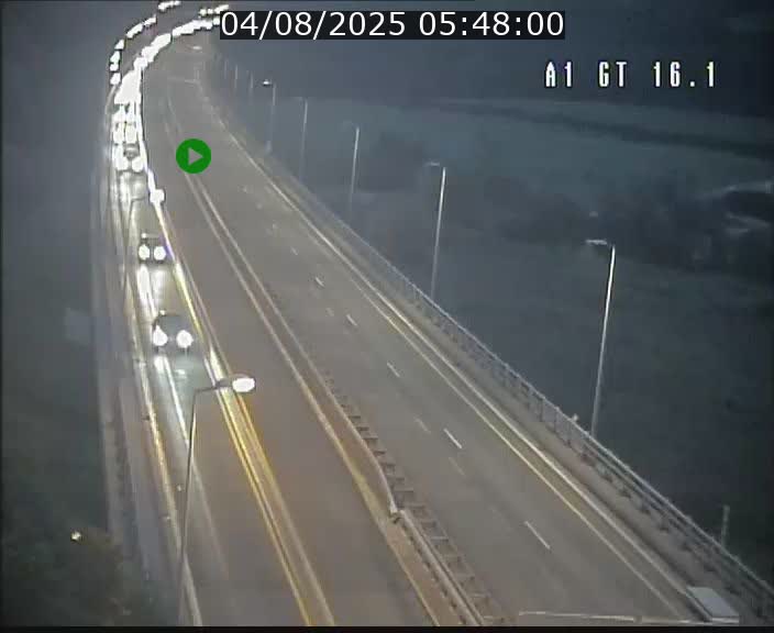 Traffic live webcam Luxembourg Niederanven - A1 direction Allemagne - BK 16.1
