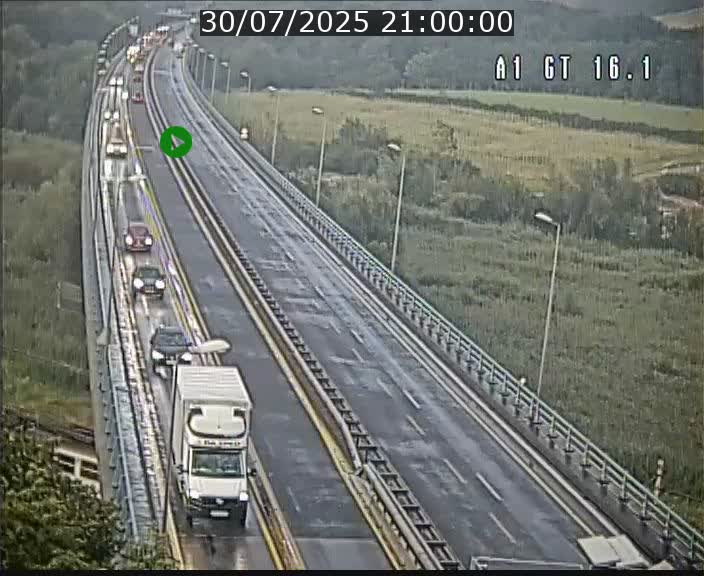 Traffic live webcam Luxembourg Niederanven - A1 direction Allemagne - BK 16.1