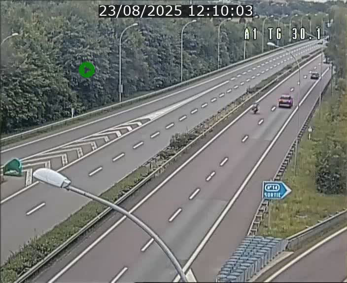 Traffic live webcam Luxembourg Grevenmacher - A1 direction Luxembourg - BK 30.1