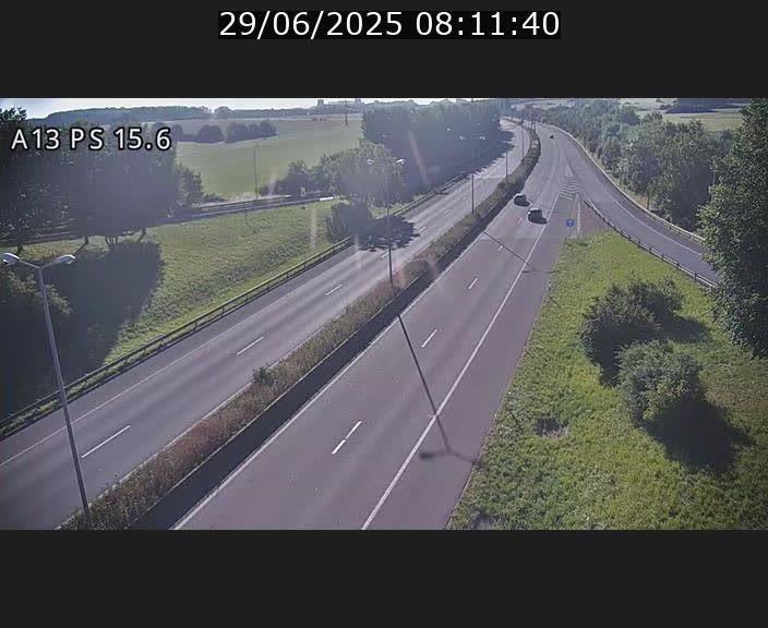 Traffic live webcam Luxembourg Kayl - A13 direction Dudelange - BK 15.6