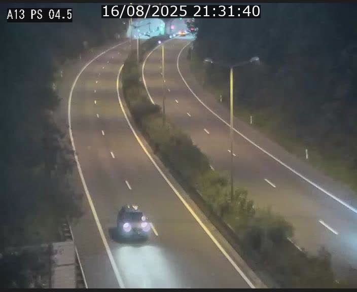 Traffic live webcam Luxembourg Differdange - A13 direction Esch-sur-Alzette - BK 4.5