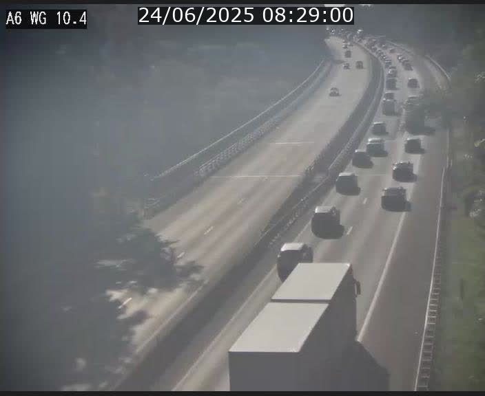 Traffic live webcam Luxembourg Mamer - A6 - BK 10.4 - direction Luxembourg/France/Allemagne