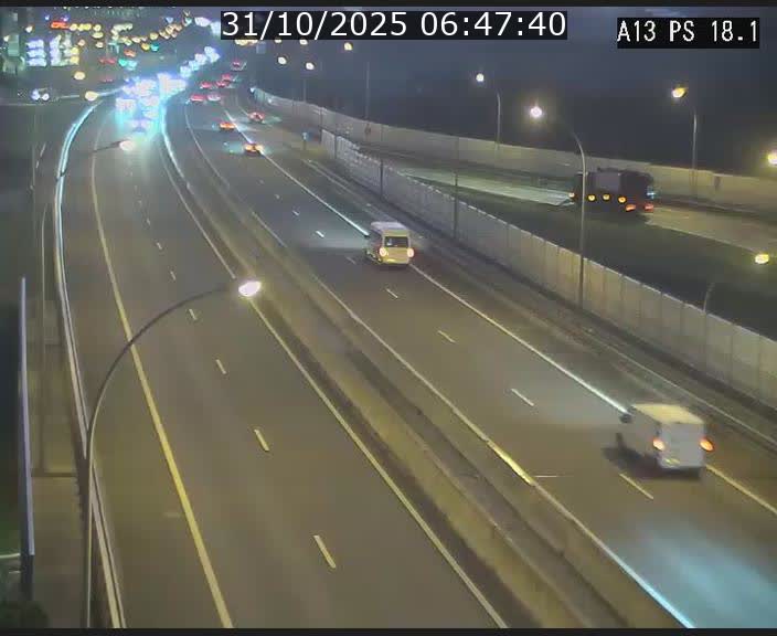 Traffic live webcam Luxembourg Dudelange - A13 direction Croix de Bettembourg - BK 18.1