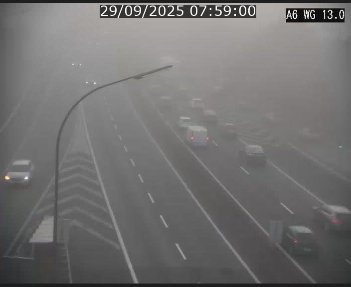 Traffic live webcam Luxembourg Mamer - A6 - BK 13 - direction Luxembourg/France/Allemagne
