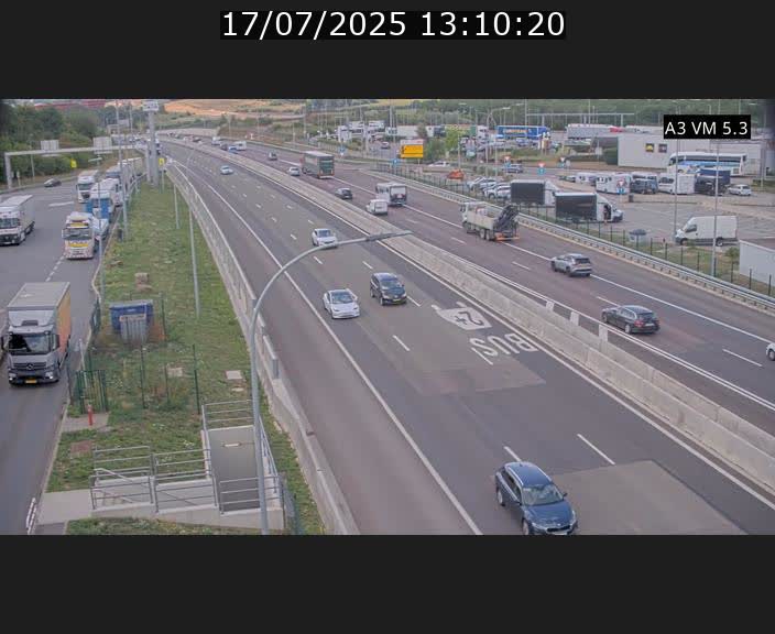 Traffic live webcam Luxembourg Aire de Berchem - A3 - BK 5 - direction France