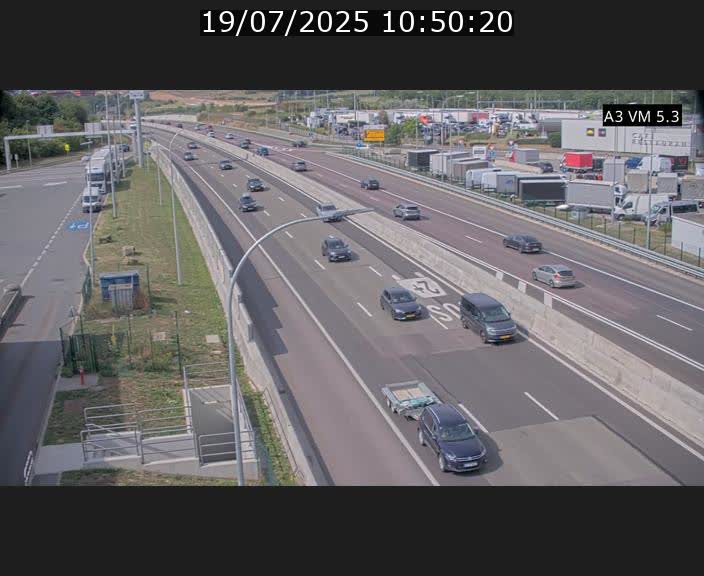 Traffic live webcam Luxembourg Aire de Berchem - A3 - BK 5 - direction France