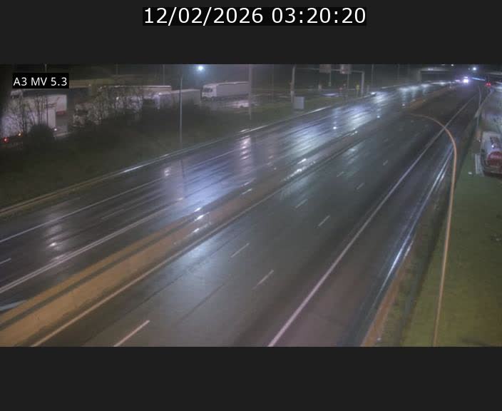 Webcam à l'Aire de Berchem au Luxembourg sur l'A3. Vue orientée vers la France