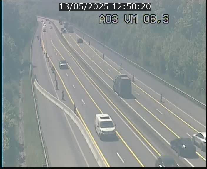 Traffic live webcam Luxembourg Bettembourg - A3 - BK 8.3 - direction France
