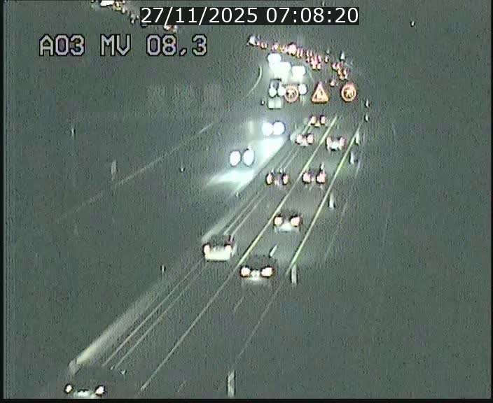 Webcam Autoroute après la Croix de Bettembourg en direction de Luxembourg sur l'A3