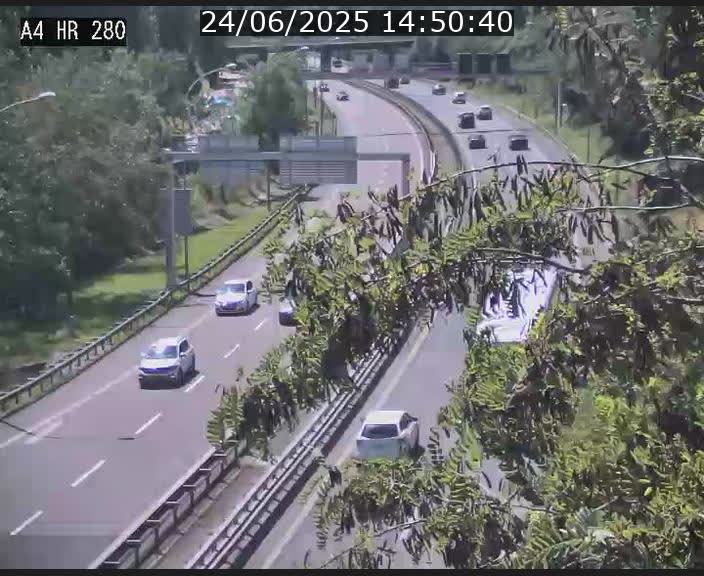 Webcam traffic A4 Luxembourg - BK 0.2 - P+R Bouillon (direction Luxembourg)
