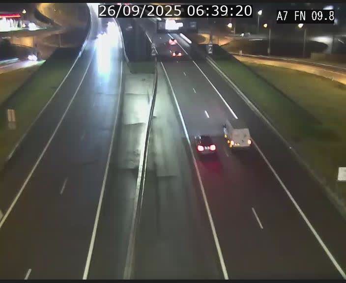Caméra trafic Luxembourg - A7, Tunnel Gousselerbierg, sortie sud, direction rond-point Lorentzweiler (BK 9.9)